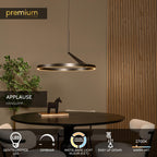 APPLAUSE - Pendant light - Ø 60 cm - LED Dimmable - CCT - 1x32W 2700K/4000K - Hand motion sensor - Iron grey