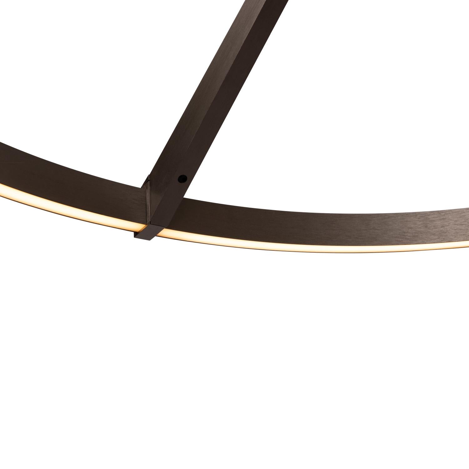 APPLAUSE - Pendant light - Ø 80 cm - LED Dimmable - CCT - 1x50W 2700K/4000K - Hand motion sensor - Iron grey