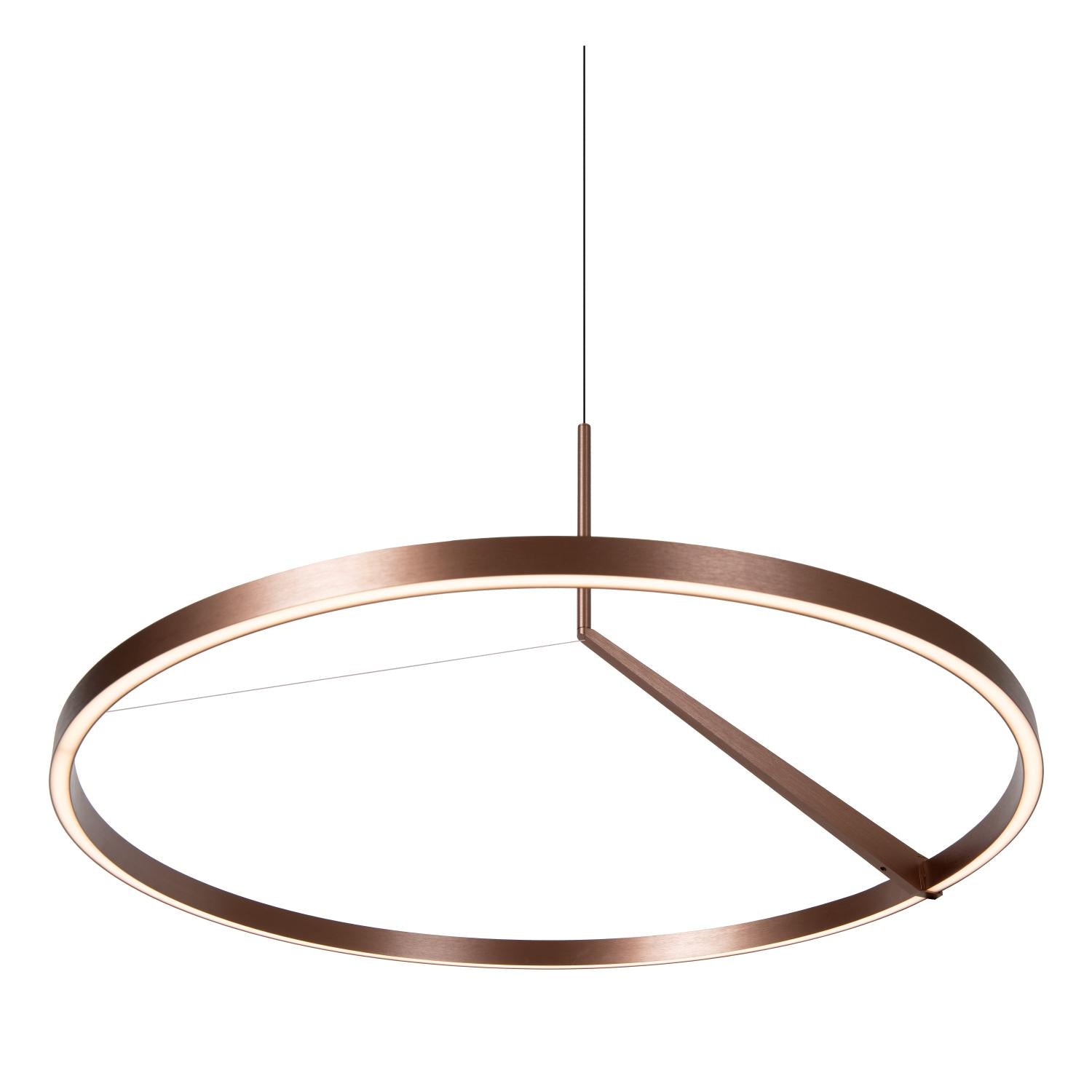 APPLAUSE - Pendant light - Ø 80 cm - LED Dimmable - CCT - 1x50W 2700K/4000K - Hand motion sensor - Coffee