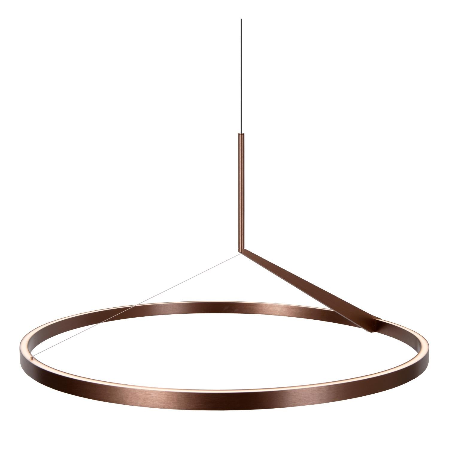 APPLAUSE - Pendant light - Ø 80 cm - LED Dimmable - CCT - 1x50W 2700K/4000K - Hand motion sensor - Coffee