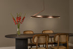 APPLAUSE - Pendant light - Ø 80 cm - LED Dimmable - CCT - 1x50W 2700K/4000K - Hand motion sensor - Coffee