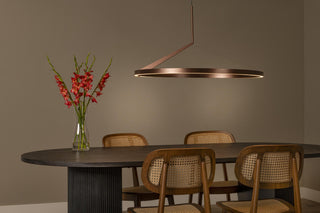 APPLAUSE - Pendant light - Ø 80 cm - LED Dimmable - CCT - 1x50W 2700K/4000K - Hand motion sensor - Coffee