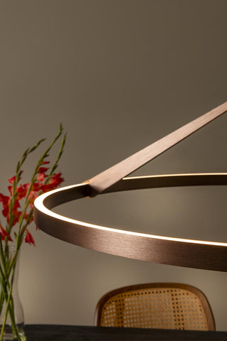 APPLAUSE - Pendant light - Ø 80 cm - LED Dimmable - CCT - 1x50W 2700K/4000K - Hand motion sensor - Coffee