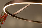 APPLAUSE - Pendant light - Ø 80 cm - LED Dimmable - CCT - 1x50W 2700K/4000K - Hand motion sensor - Coffee