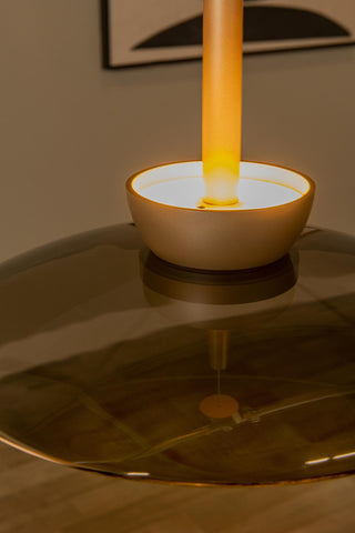 SANTIAGO - Hanglamp - Ø 32 cm - LED Dimb. - CCT - 1x16W 2700K/4000K - Amber