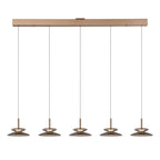 SANTIAGO - Hanglamp - LED Dimb. - CCT - 5x10W 2700K/4000K - Amber