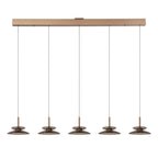 SANTIAGO - Hanglamp - LED Dimb. - CCT - 5x10W 2700K/4000K - Amber