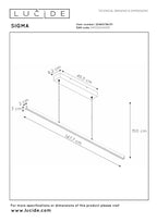 SIGMA - Suspension - LED Var. - 1x36W 2700K - Blanc