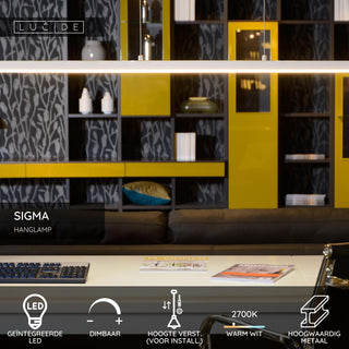 SIGMA - Suspension - LED Var. - 1x36W 2700K - Blanc