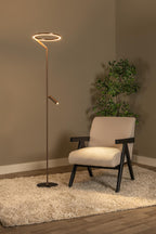 APPLAUSE - Floor lamp - Ø 33 cm - LED Dimmable - CCT - 2700K/4000K - Coffee