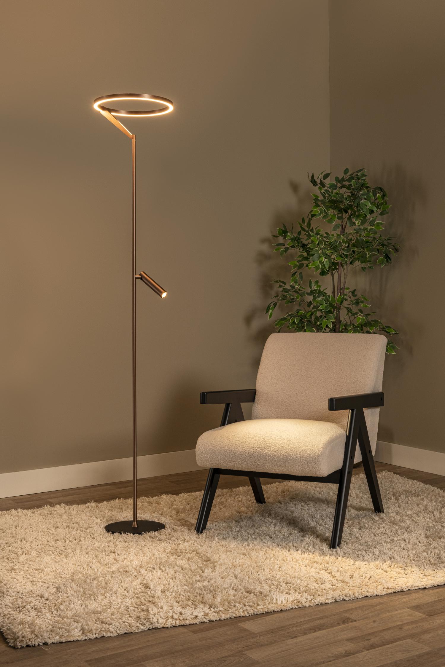 APPLAUSE - Floor lamp - Ø 33 cm - LED Dimmable - CCT - 2700K/4000K - Coffee