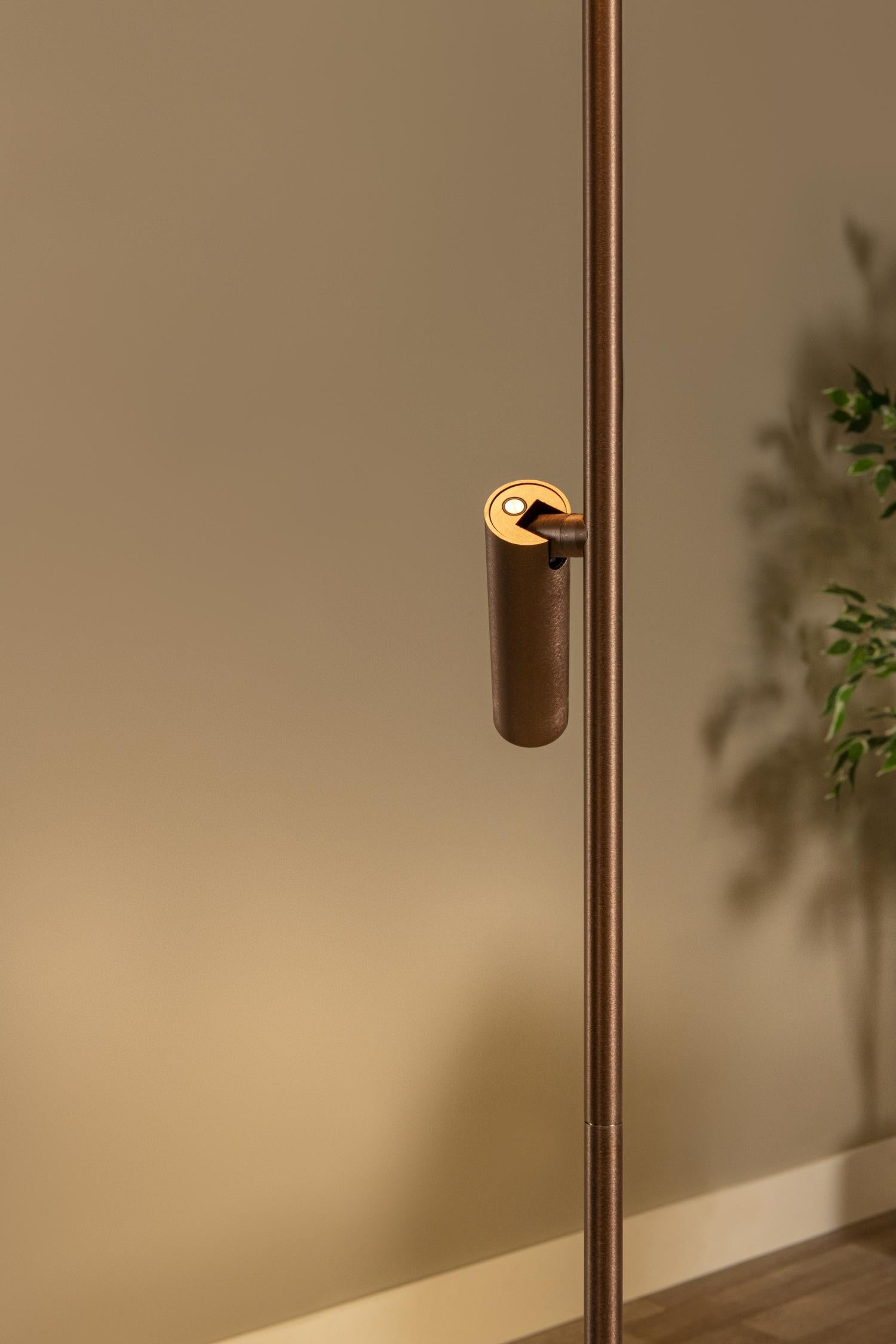APPLAUSE - Floor lamp - Ø 33 cm - LED Dimmable - CCT - 2700K/4000K - Coffee