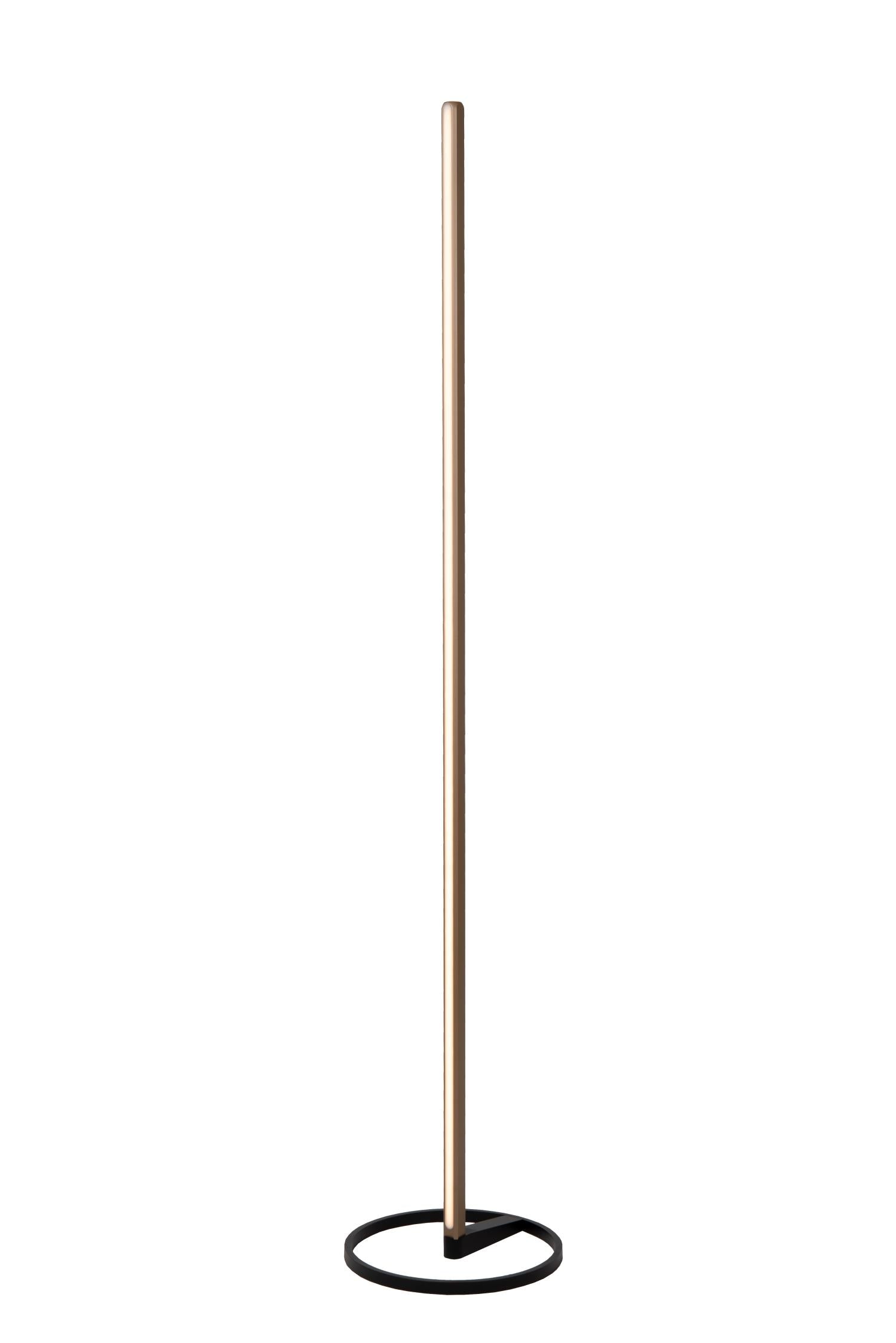 BRAGA - Vloerlamp - Ø 30 cm - LED Dimb. - CCT - 1x22W 2700K/4000K - Koffie