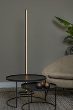 BRAGA - Vloerlamp - Ø 30 cm - LED Dimb. - CCT - 1x22W 2700K/4000K - Koffie