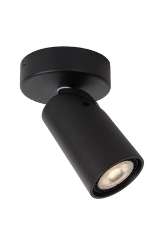 XYRUS - Plafondspot - Ø 9 cm - LED Dim to warm - GU10 - 1x5W 2200K/3000K - Zwart