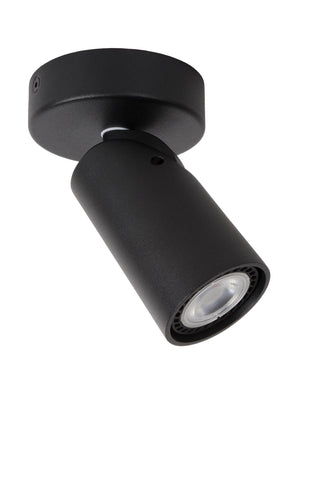 XYRUS - Plafondspot - Ø 9 cm - LED Dim to warm - GU10 - 1x5W 2200K/3000K - Zwart