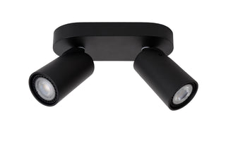 XYRUS - Spot plafonnier - LED Dim to warm - GU10 - 2x5W 2200K/3000K - Noir