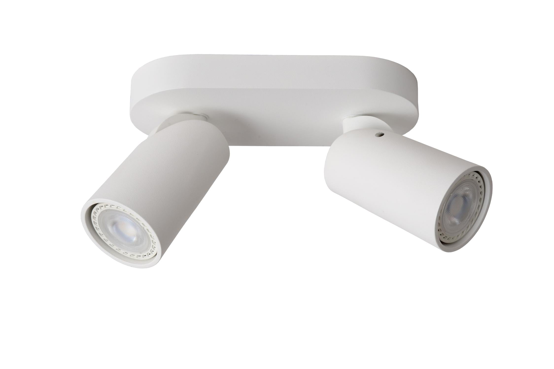 XYRUS - Spot plafonnier - LED Dim to warm - GU10 - 2x5W 2200K/3000K - Blanc