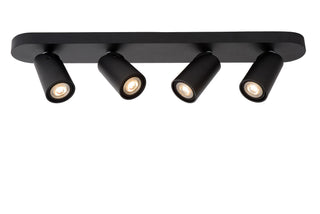 XYRUS - Spot plafonnier - LED Dim to warm - GU10 - 4x5W 2200K/3000K - Noir