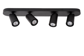 XYRUS - Spot plafonnier - LED Dim to warm - GU10 - 4x5W 2200K/3000K - Noir
