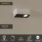 ANGULAR - Spot de plafond - LED Dimmable - 1x6W 2700K - Blanc