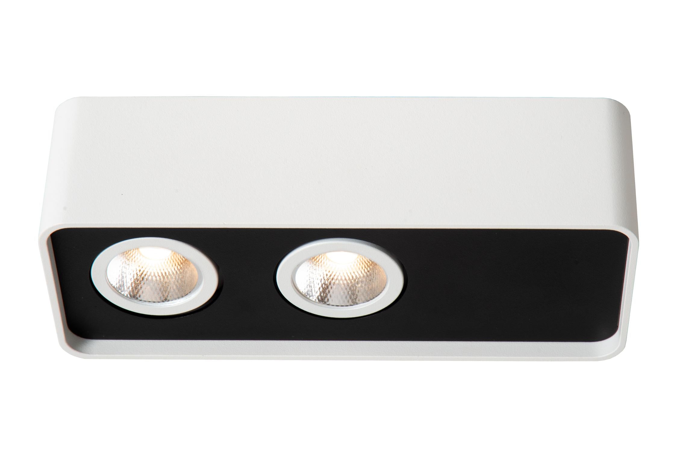 ANGULAR - Spot de plafond - LED Dimmable - 2x5W 2700K - Blanc