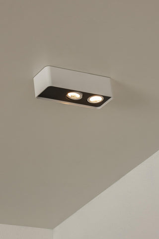 ANGULAR - Ceiling spotlight - LED Dimmable - 2x5W 2700K - White