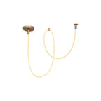 JANDERIN - Plafonnier - LED Var. - CCT - 1x36W 2200K/3300K - Couleur champagne | Vibes