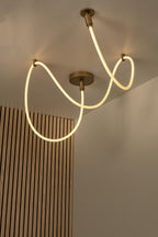 JANDERIN - Plafonnier - LED Var. - CCT - 1x36W 2200K/3300K - Couleur champagne | Vibes