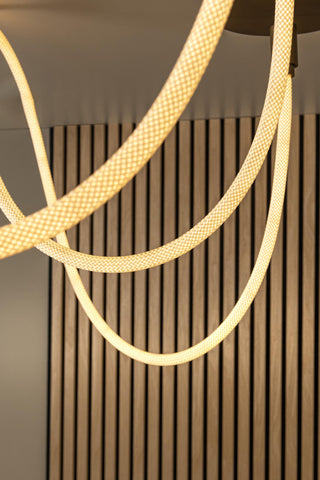 JANDERIN - Plafonnier - LED Var. - CCT - 1x36W 2200K/3300K - Couleur champagne | Vibes