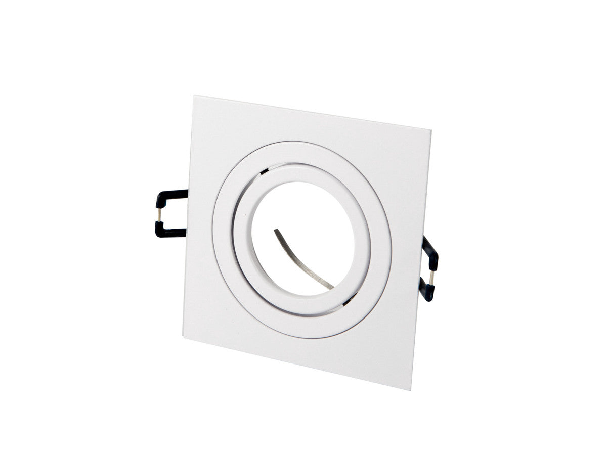 Spot encastrable LED line PRIME AKROS carré orientable blanc IP20