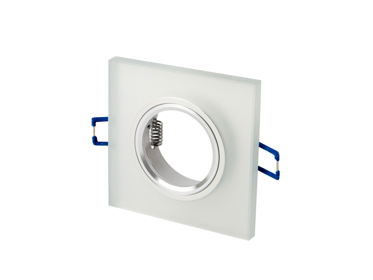 Spot encastrable LED line PRIME GLIKKA verre carré blanc IP20
