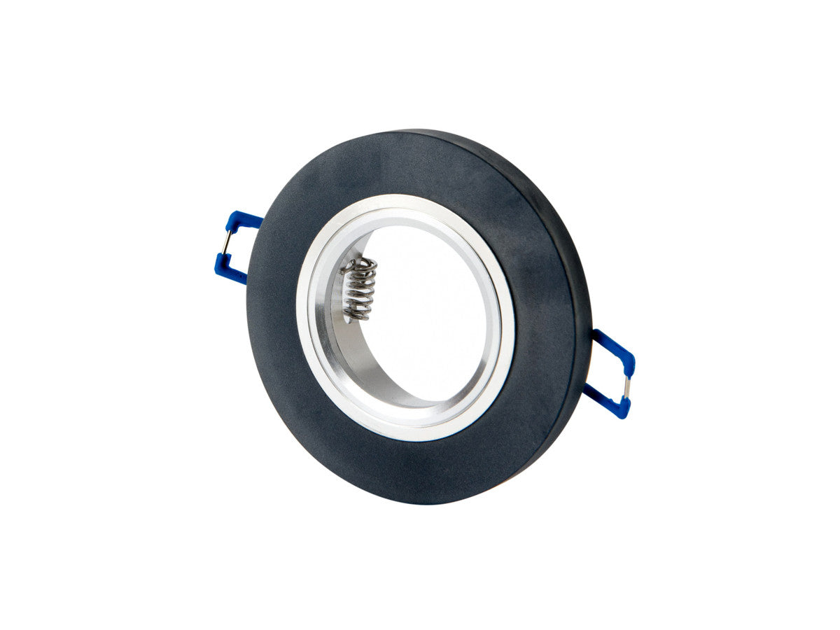 Recessed spotlight LED line PRIME GLIKKA glass round black IP20