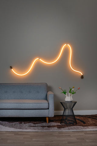 JANDERIN - Applique murale - LED Var. - CCT - 1x48W 2200K/3300K - Détecteur de geste - Couleur champagne | Vibes
