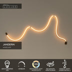 JANDERIN - Applique murale - LED Var. - CCT - 1x48W 2200K/3300K - Détecteur de geste - Couleur champagne | Vibes