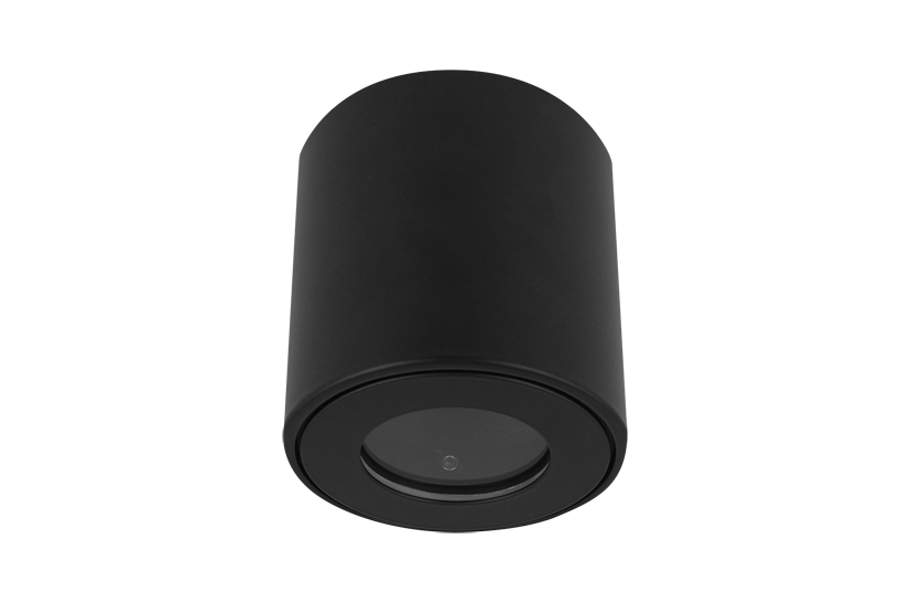 Spot en saillie LED line PRIME TUBE rond noir IP44