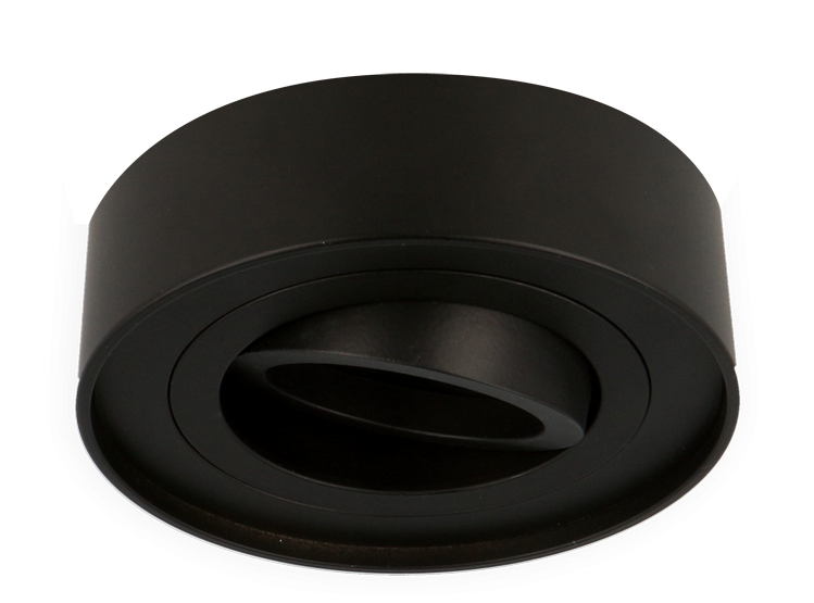 Recessed spotlight LED line PRIME ROLLO MIDI round adjustable black IP20