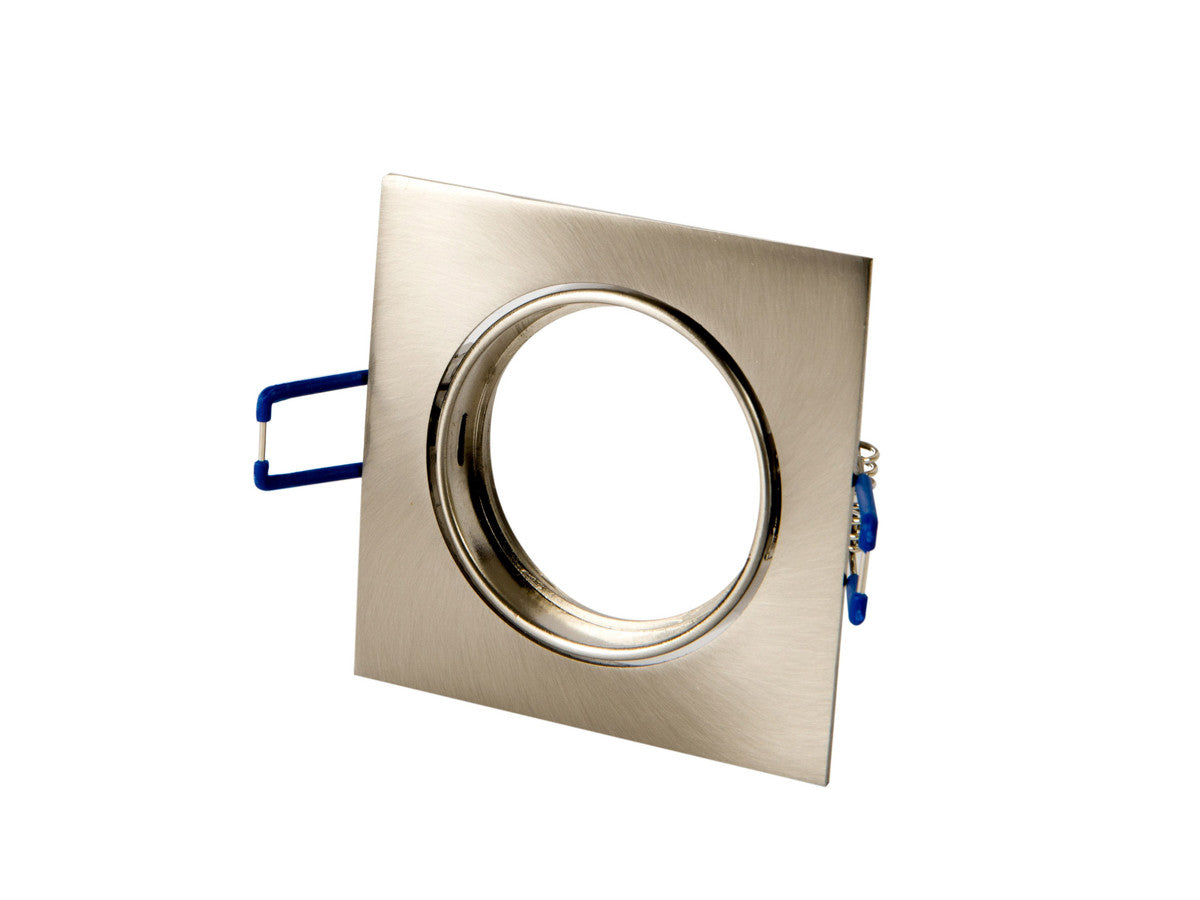 Spot encastrable LED line PRIME carré orientable nickel satiné IP20