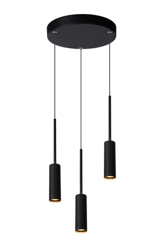 TUBULE - Hanglamp - Ø 26 cm - LED - 3x7W 2700K - Zwart