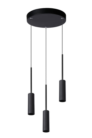 TUBULE - Hanglamp - Ø 26 cm - LED - 3x7W 2700K - Zwart