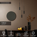 TUBULE - Hanglamp - Ø 26 cm - LED - 3x7W 2700K - Zwart