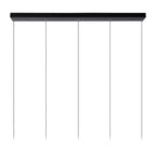 TUBULE - Hanglamp - LED - 5x7W 2700K - Zwart