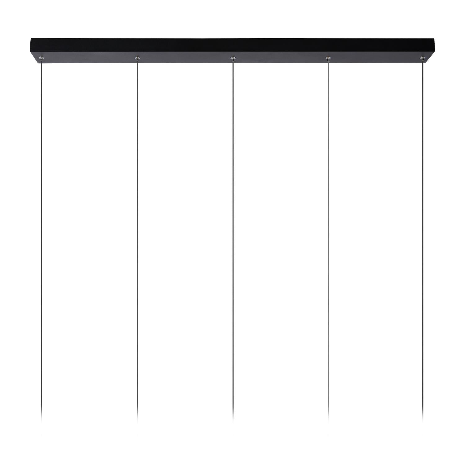 TUBULE - Hanglamp - LED - 5x7W 2700K - Zwart