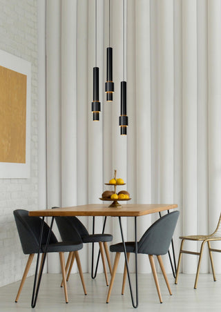 MARGARY - Hanglamp - Ø 28 cm - LED Dimb. - 3x4W 2700K - Zwart