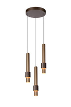 MARGARY - Suspension - Ø 28 cm - LED Var. - 3x4W 2700K - Café