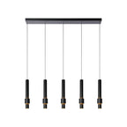 MARGARY - Pendant light - LED Dimmable - 5x4.2W 2700K - Black