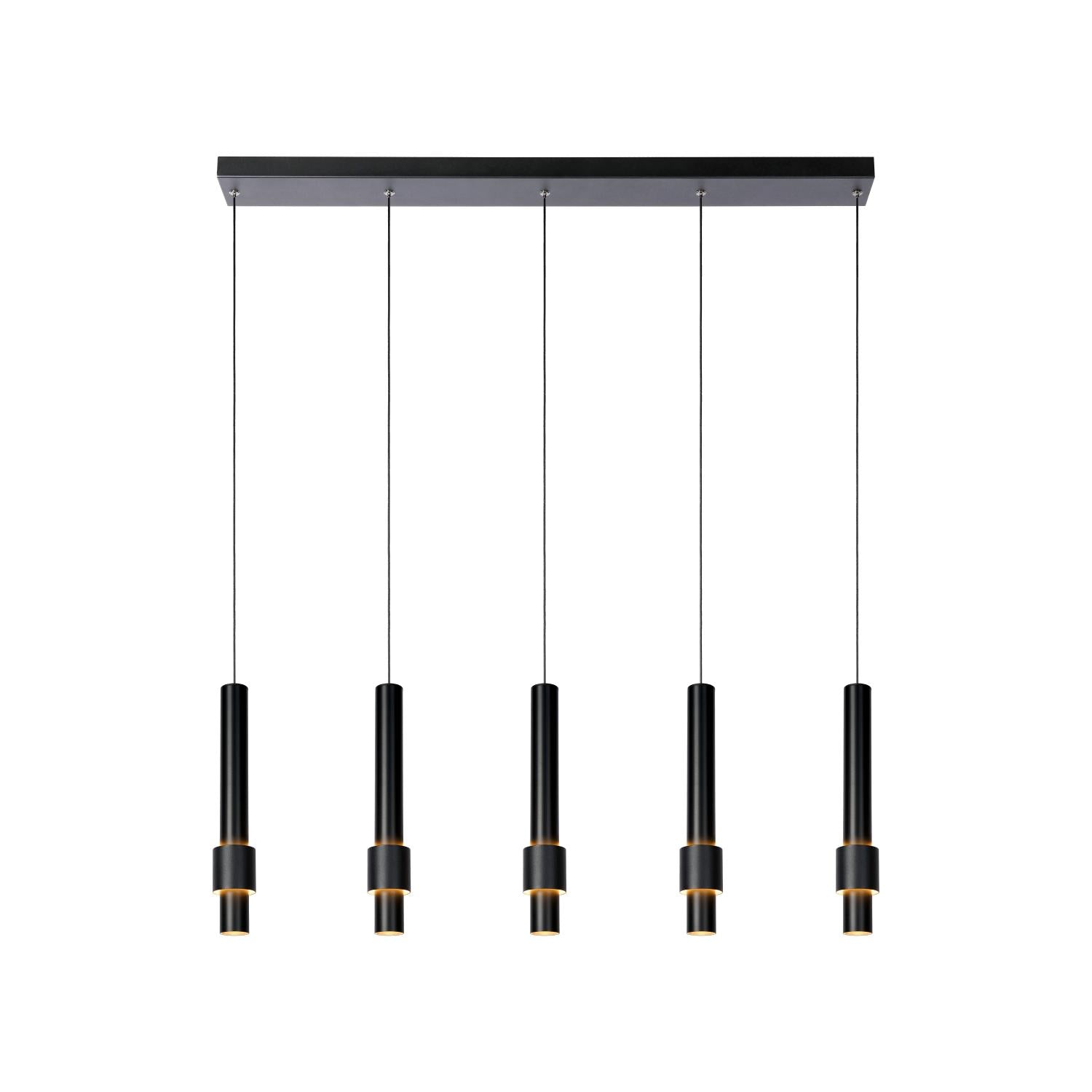 MARGARY - Pendant light - LED Dimmable - 5x4.2W 2700K - Black