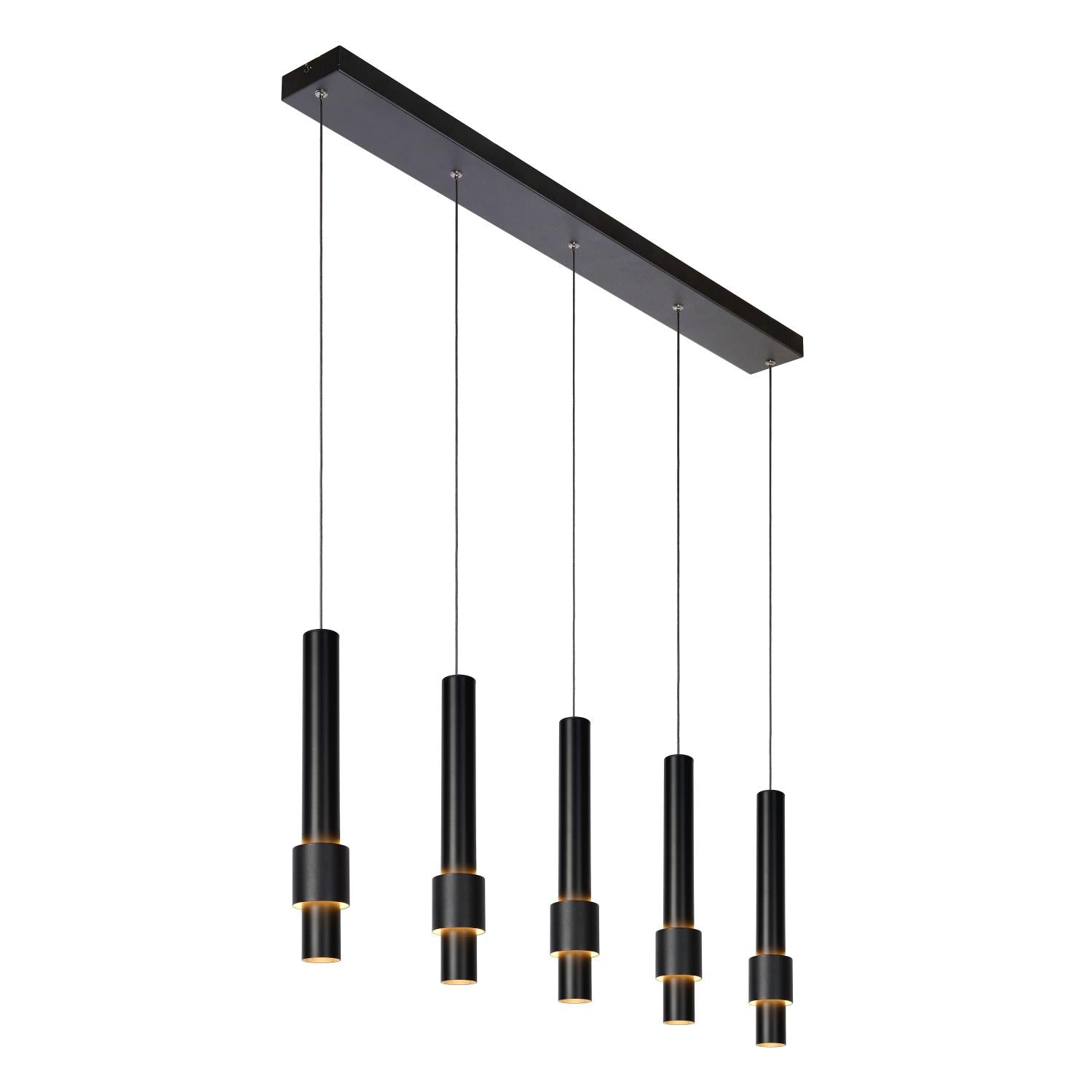 MARGARY - Pendant light - LED Dimmable - 5x4.2W 2700K - Black