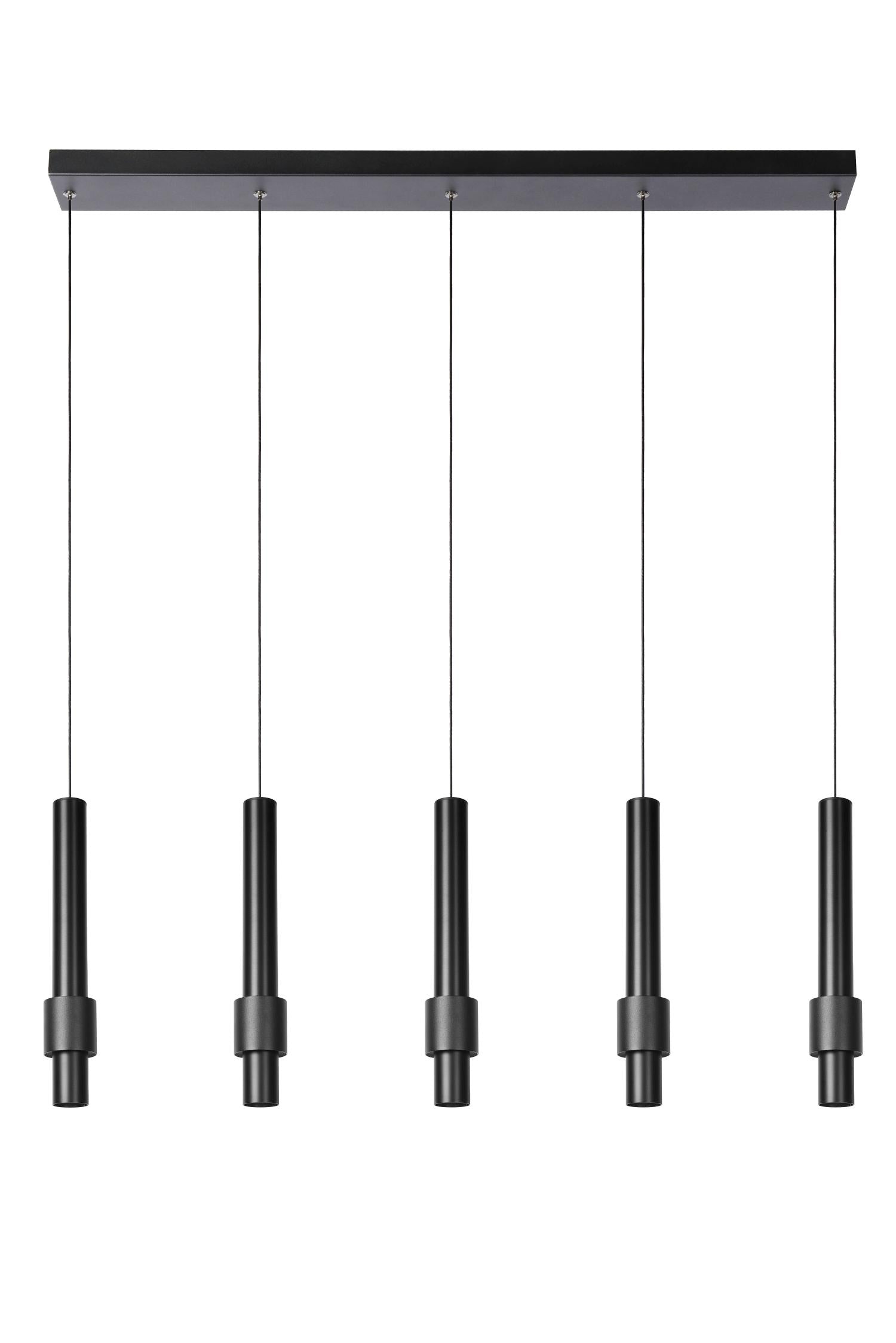 MARGARY - Pendant light - LED Dimmable - 5x4.2W 2700K - Black
