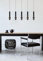 MARGARY - Pendant light - LED Dimmable - 5x4.2W 2700K - Black